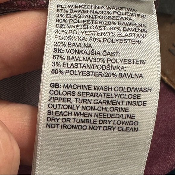 The North Face size 10 jeans, brick color, cotton blend, ankle, spring, autumn - Picture 14 of 16